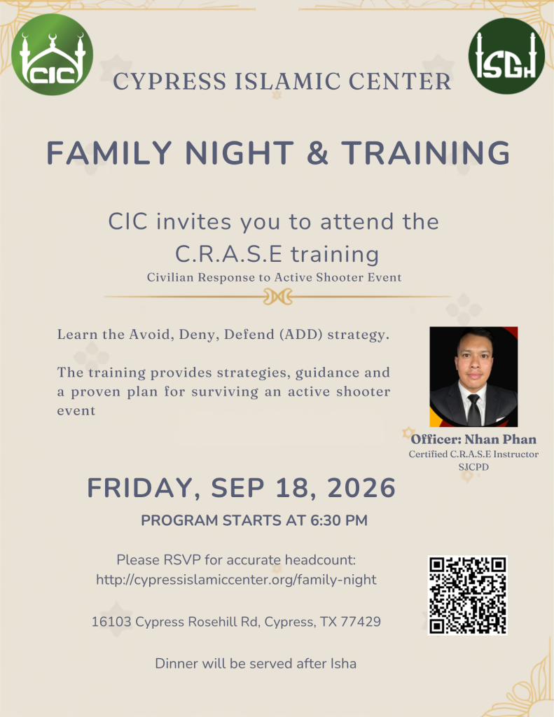 Family Night & Active Shooter Training